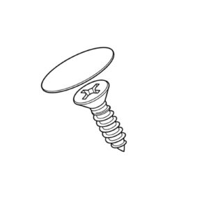 SCREW HEAD STICKER 16 X 0.2MM WHITE