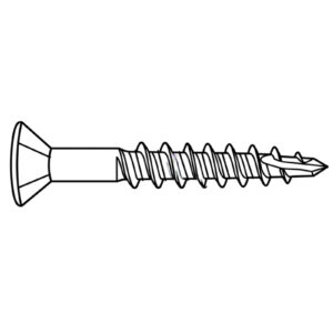 SCREW 4.8 (10G) X 65MM 3/4 THREAD PHILLIPS CSK WITH NIB ZP WITH LEAD IN